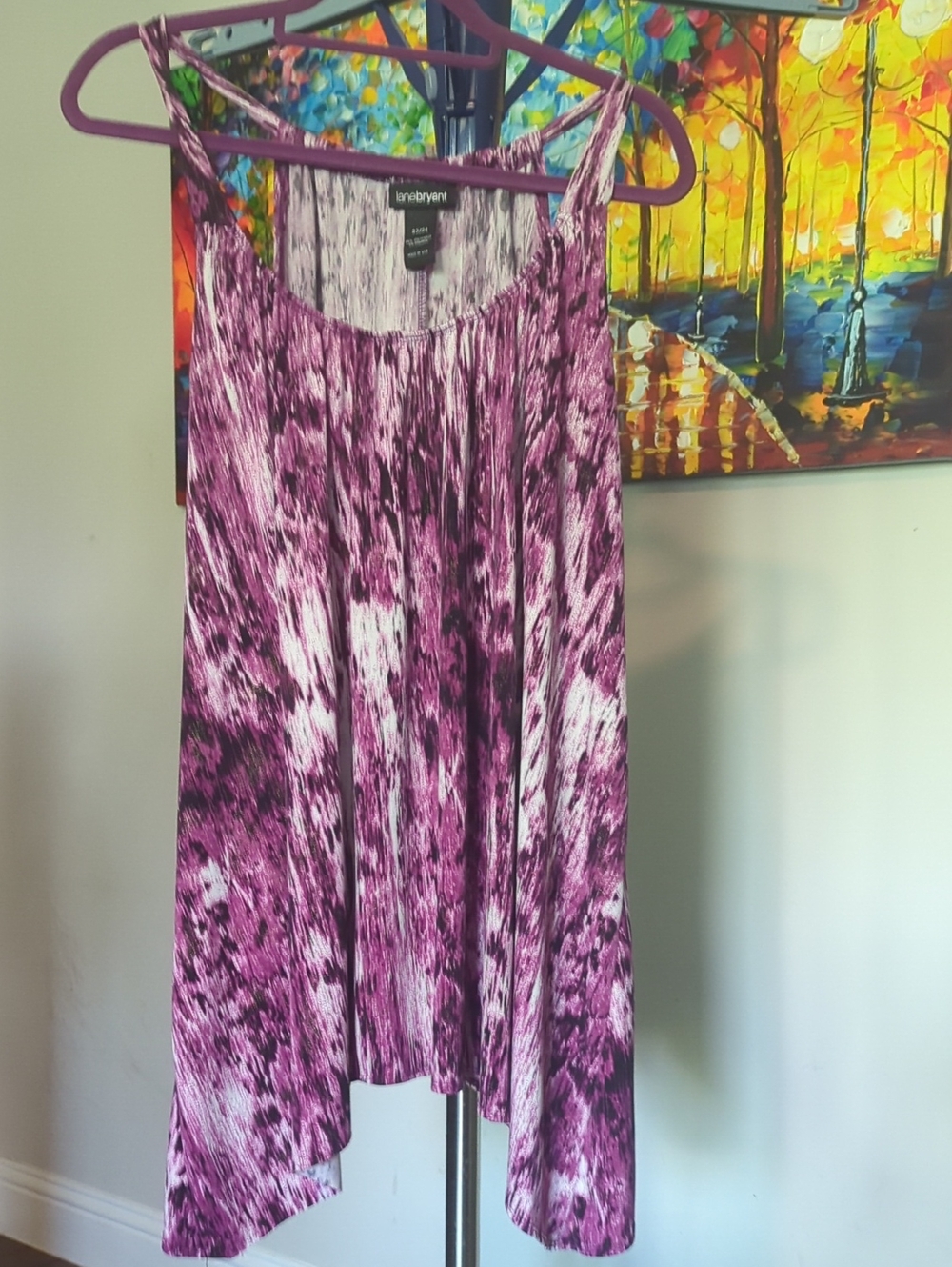 Lane Bryant Purple Tie-Dye High-Low Skirt #2